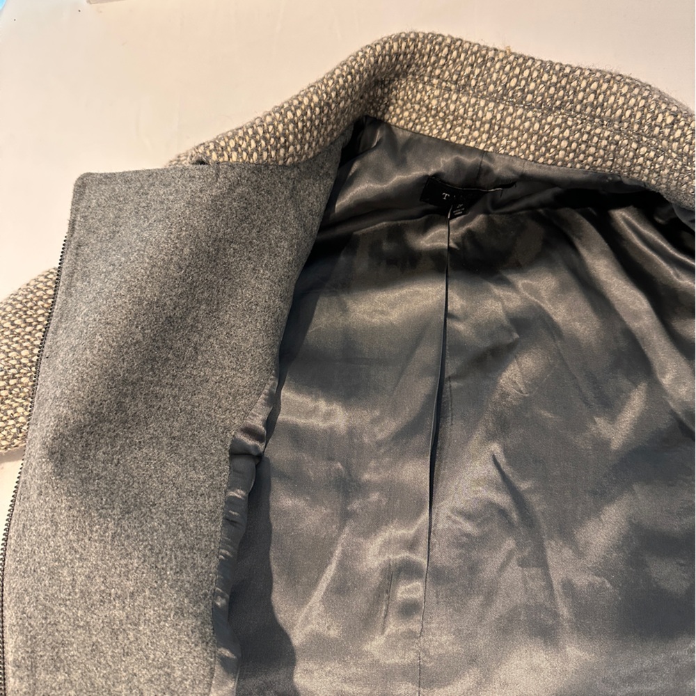 Talbots Gray Tweed Women's Full Zip Blazer - Picture 9 of 14